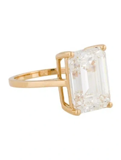 Pre-owned Engagement Ring 7.15ct Lab-grown Diamond Solitaire  In Multi
