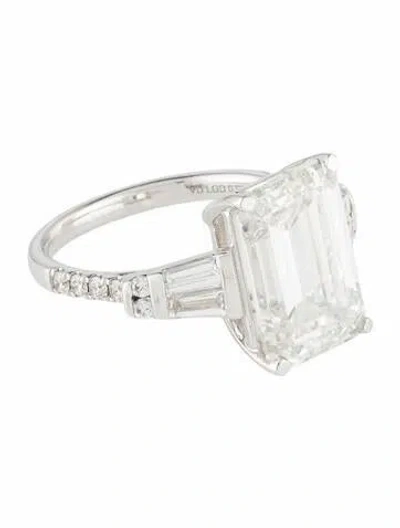 Pre-owned Engagement Ring 7.20ct Lab-grown Diamond  In Multi