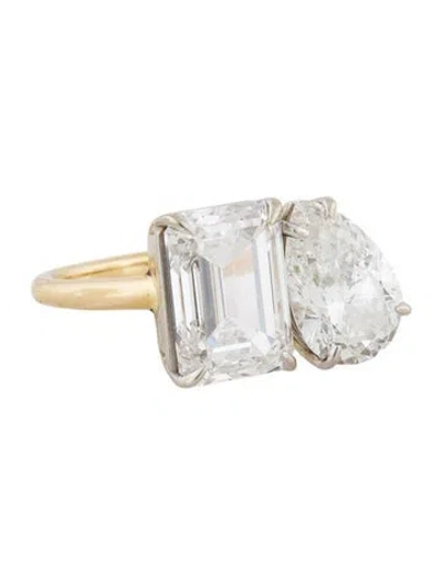 Pre-owned Engagement Ring 8.00ctw Lab-grown Diamond Toi Et Moi  In Multi