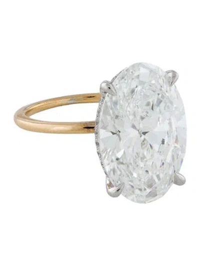 Pre-owned Engagement Ring 9.22ct Lab-grown Diamond Hidden Halo  In Multi
