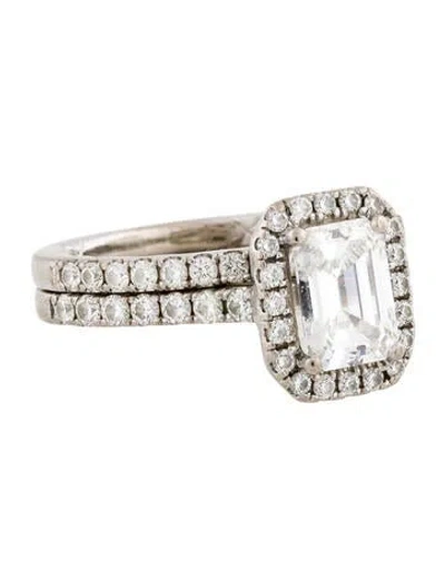 Pre-owned Engagement Ring A.jaffe 1.32ct Diamond  In Multi