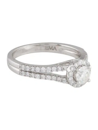 Pre-owned Engagement Ring Diamond  In Multi