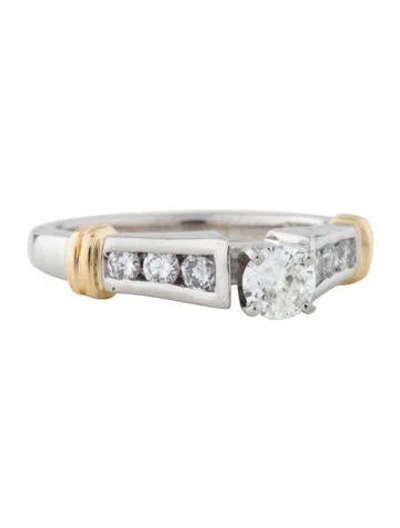 Pre-owned Engagement Ring Diamond  In Multi