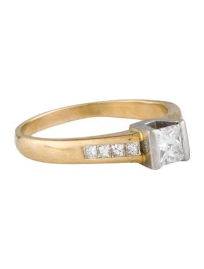 Pre-owned Engagement Ring Diamond  In Multi