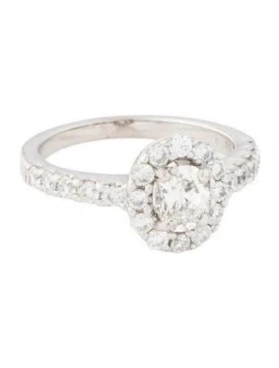Pre-owned Engagement Ring Diamond  In Multi