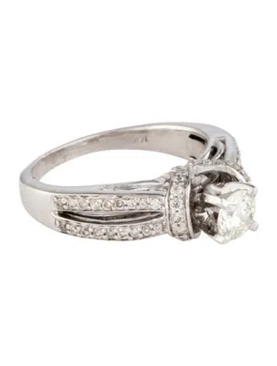 Pre-owned Engagement Ring Diamond  In Multi