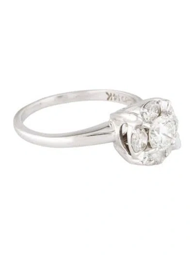 Pre-owned Engagement Ring Diamond  In Multi