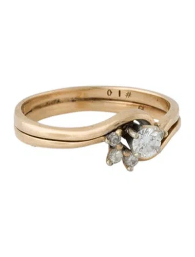Pre-owned Engagement Ring Diamond  In Multi