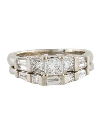 Pre-owned Engagement Ring Diamond  Set In Multi
