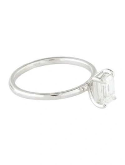 Pre-owned Engagement Ring Diamond Solitaire  In Multi