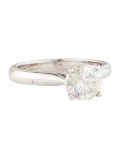 Pre-owned Engagement Ring H. Levi & Co. 18k 1.18ct Diamond  In Multi