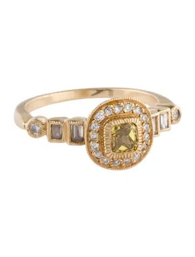 Pre-owned Engagement Ring Just Jules 14k Diamond  In Multi