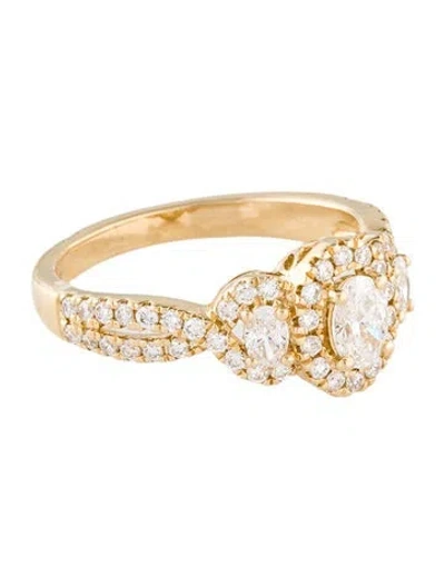 Pre-owned Engagement Ring Lab-grown Diamond  In Multi