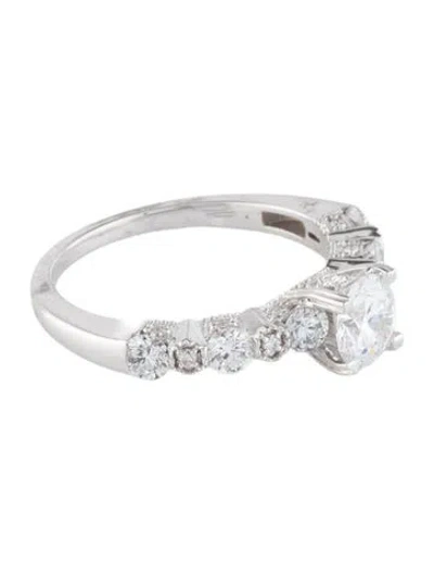 Pre-owned Engagement Ring Lab-grown Diamond  In Multi
