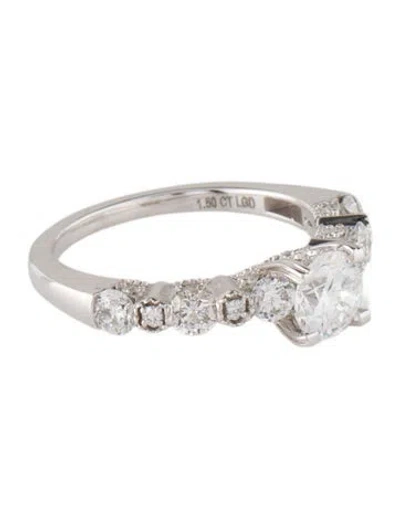 Pre-owned Engagement Ring Lab-grown Diamond  In Multi