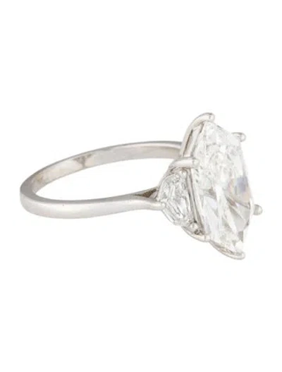 Pre-owned Engagement Ring Lab-grown Diamond  In Multi
