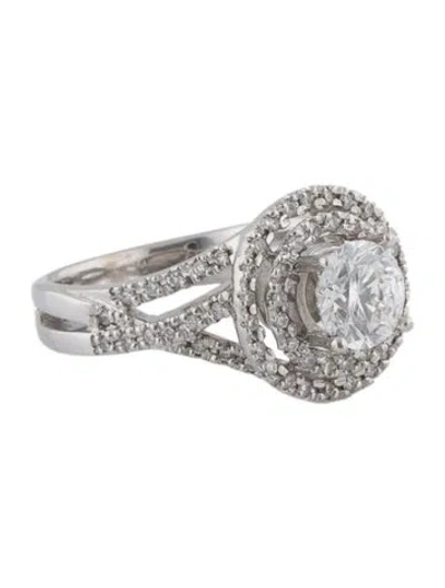 Pre-owned Engagement Ring Lab-grown Diamond  In Multi