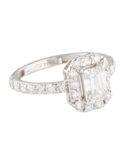 Pre-owned Engagement Ring Lab-grown Diamond  In Multi