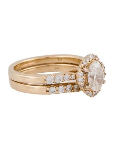Pre-owned Engagement Ring Lab-grown Diamond  In Multi