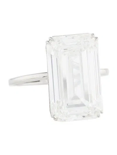 Pre-owned Engagement Ring Platinum 10.02ct Lab-grown Diamond  In Multi