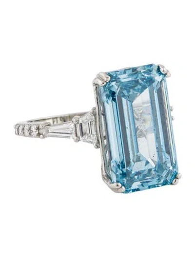 Pre-owned Engagement Ring Platinum 10.04ct Lab-grown Diamond Pavé In Multi