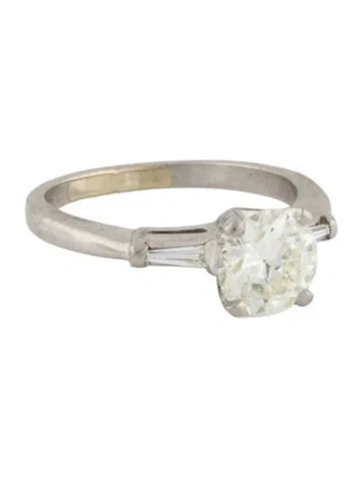 Pre-owned Engagement Ring Platinum 1.27ct Diamond  In Multi