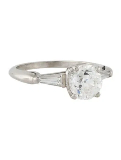 Pre-owned Engagement Ring Platinum 1.47ct Diamond  In Multi