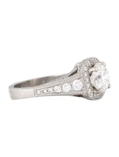Pre-owned Engagement Ring Platinum 1.93ct Diamond  In Multi