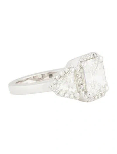 Pre-owned Engagement Ring Platinum 2.01ct Diamond  In Multi
