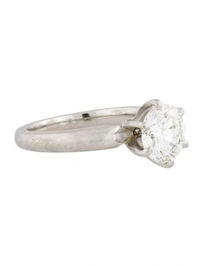 Pre-owned Engagement Ring Platinum 2.17ct Diamond Solitaire  In Multi