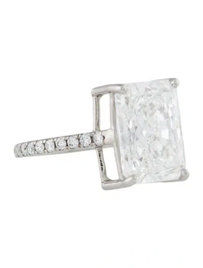 Pre-owned Engagement Ring Platinum 5.12ctw Lab-grown Diamond  In Multi