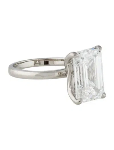 Pre-owned Engagement Ring Platinum 7.03ct Lab-grown Diamond  In Multi