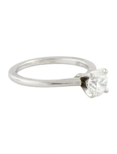 Pre-owned Engagement Ring Platinum Diamond Solitaire Ring In Multi