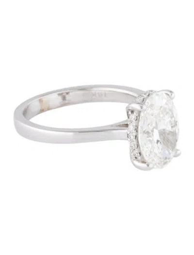 Pre-owned Engagement Ring Ring 14k 2.54ct Lab-grown Diamond  In Multi