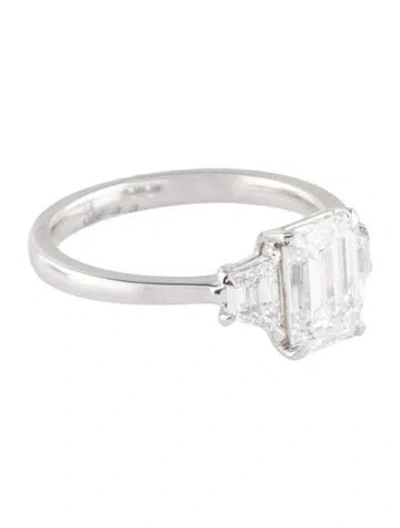 Pre-owned Engagement Ring Shane Co. Platinum 1.50ct Lab-grown Diamond  In Multi