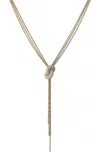 Engelbert 1920 18k Yellow Gold And Diamond Pave Legacy Knot Necklace In Gold