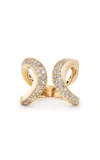 Engelbert 1920 Aurea Ring; Pavé Diamonds And 18k Yellow Gold