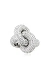 Engelbert 1920 Legacy Knot Ring; Pavé Diamonds And 18k White Gold; Big