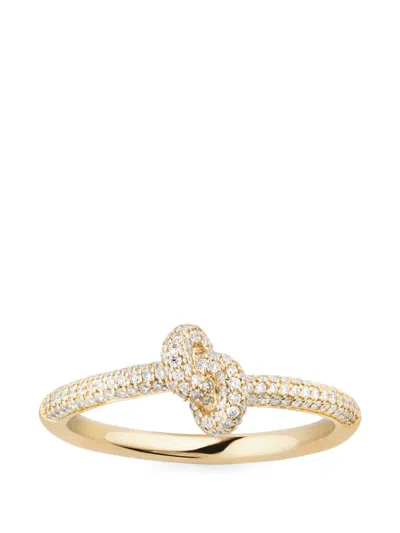 Engelbert Diamond Knot Ring In Gold