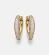 Engelbert Drop Link Medium 18kt Gold Earrings With Diamonds In Gold