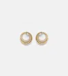 Engelbert Infinity Loop Medium 18kt Gold (750/1000) Earrings With Diamonds In Gold