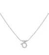 Engelbert White Gold And Diamond Star Sign Capricorn Necklace In White