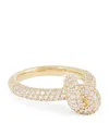 Engelbert Yellow Gold And Diamond Absolutely Tight Knot Ring In Gold