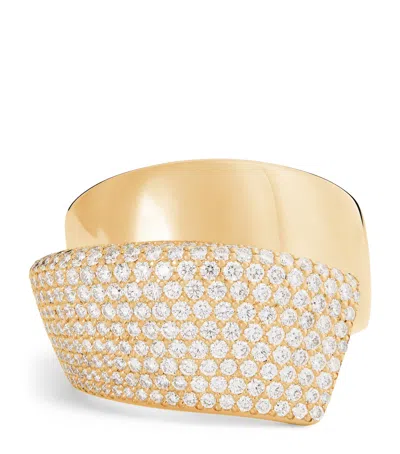 Engelbert Yellow Gold And Diamond Divino Ring