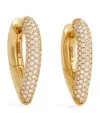 Engelbert Yellow Gold And Diamond Drop Link Earrings In Gold
