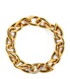 Engelbert Yellow Gold And Diamond Drop Links Bracelet In Gold