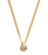 Engelbert Yellow Gold And Diamond Legacy Knot Necklace In Gold