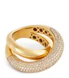 Engelbert Yellow Gold And Diamond Loop Ring