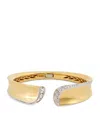 Engelbert Yellow Gold And Diamond Margareta Bangle In Gold