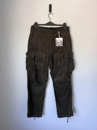 Pre-owned Engineered Garments 4.5w Corduroy Fa Cargo Pants In Olive